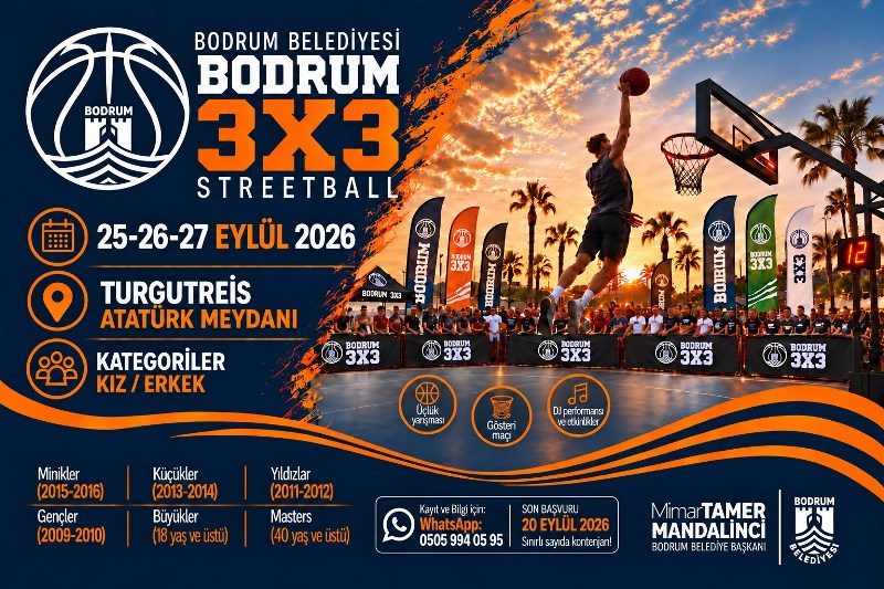 Bodrum 3X3 Streetball Heyecani Turgutreiste Yasanacak
